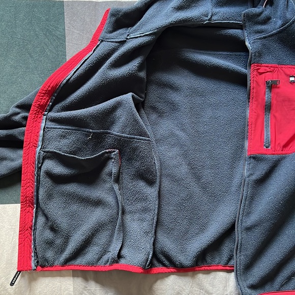 Tommy Hilfiger Zip-Up Hoodie (Blue with Red) - Men’s M - Picture 6 of 9